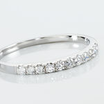 Alliance Pristina Or Blanc Diamant - Alliances avec pierres Femme | Marc Orian