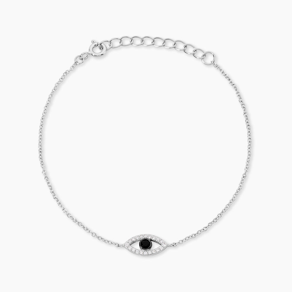Bracelet Argent Blanc Shemsi Oxyde De Zirconium - Bracelets fantaisie Femme | Marc Orian