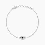 Bracelet Argent Blanc Shemsi Oxyde De Zirconium - Bracelets fantaisie Femme | Marc Orian