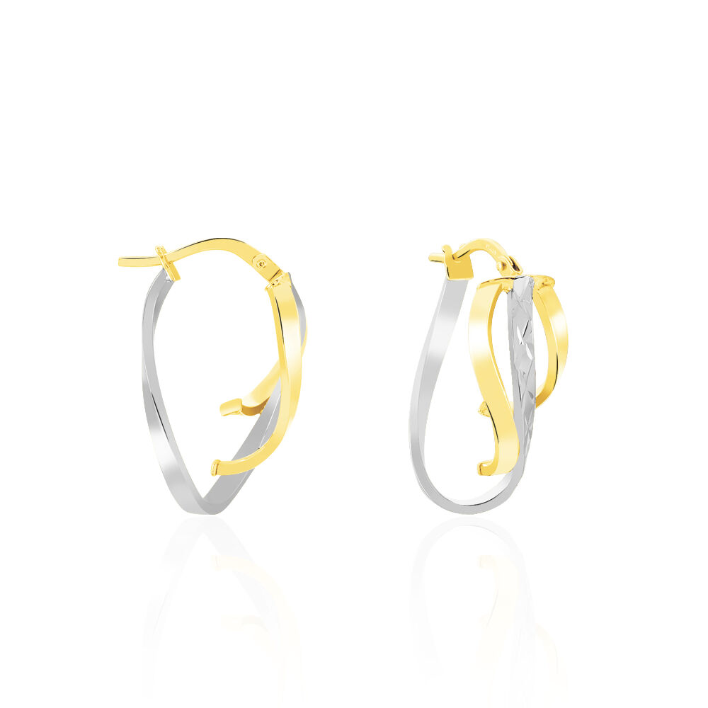 Cr&eacute;oles Holly Or Bicolore - Cr&eacute;oles Femme | Marc Orian