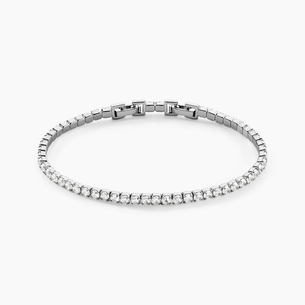 Bracelet Lou-anne Argent Blanc Oxyde De Zirconium Blanc - Bracelets cha&icirc;nes Femme | Marc Orian