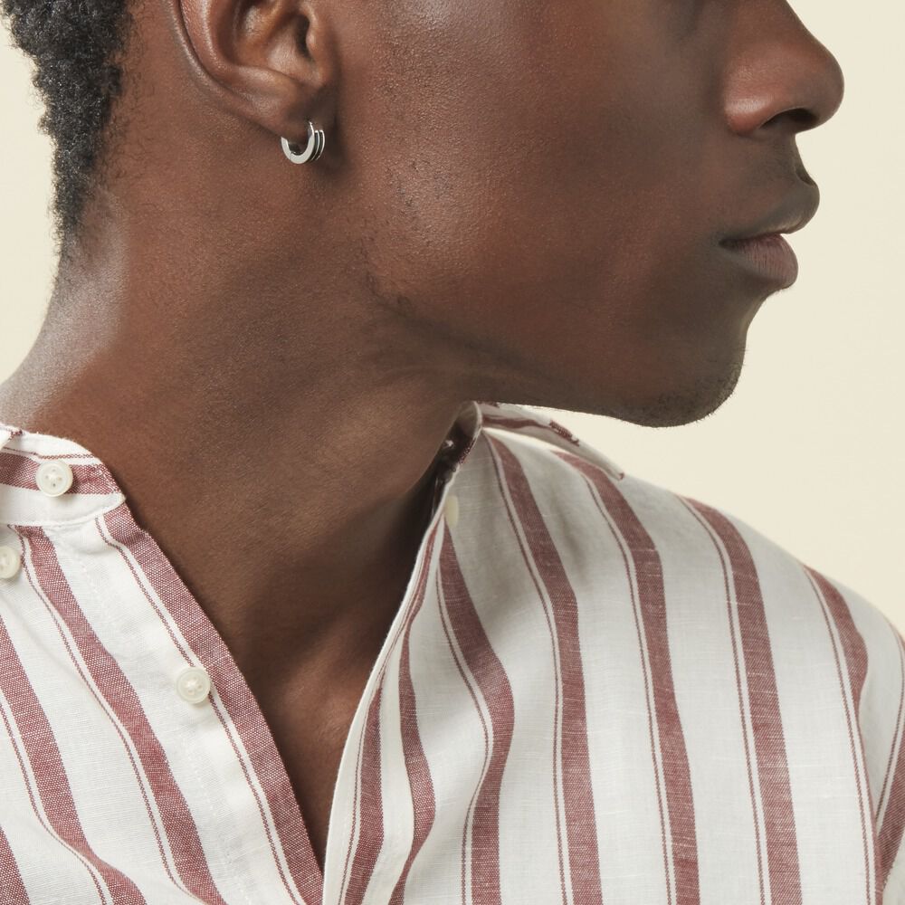 Créoles Jourdan Homme Tilos Acier Blanc - Créoles Homme | Marc Orian