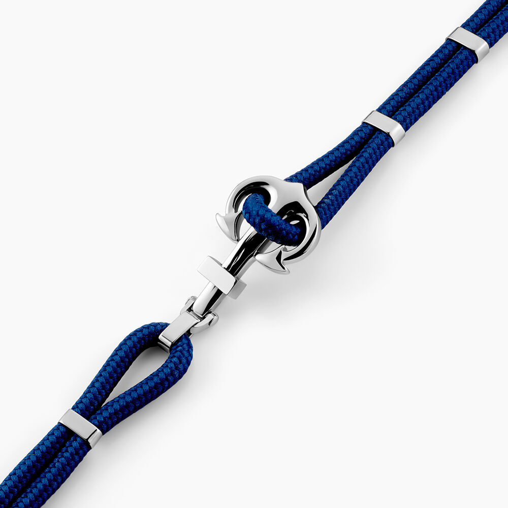 Bracelet Acier Blanc Analya Cordon - Bracelets cordons Homme | Marc Orian