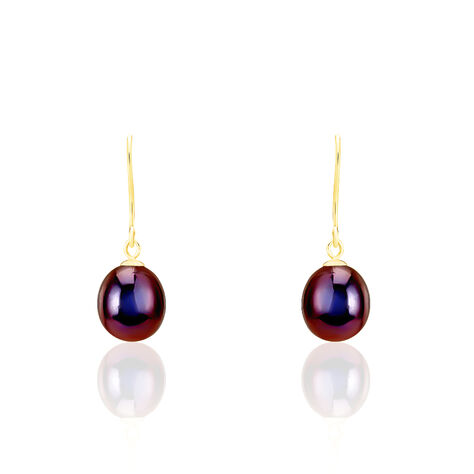 Boucles D'oreilles Pendantes Severiane Or Jaune Perle De Culture - Boucles d'oreilles mariage Femme | Marc Orian