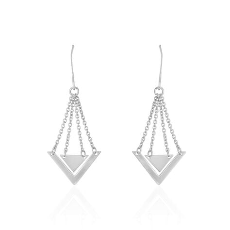 Boucles D'oreilles Pendantes Timala Argent Blanc - Pendantes Femme | Marc Orian