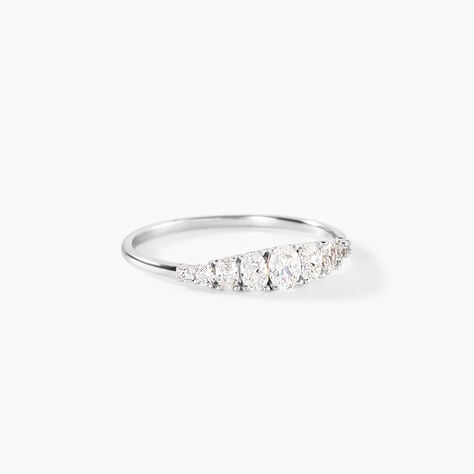 Bague Magma Argent Blanc Oxyde De Zirconium - Bijoux fantaisie Femme | Marc Orian
