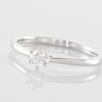 Bague Solitaire Athena Or Blanc Diamant - Parures de mariage Femme | Marc Orian