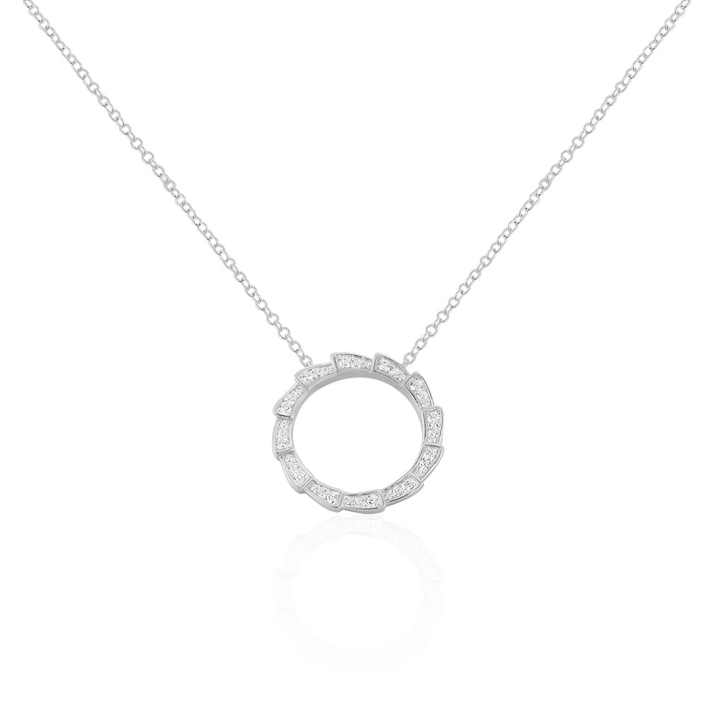 Collier Nevada Argent Blanc Oxyde De Zirconium - Colliers avec pierres Femme | Marc Orian