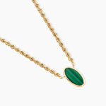 Collier Jerry Or Jaune Malachite - Colliers avec pierres Femme | Marc Orian