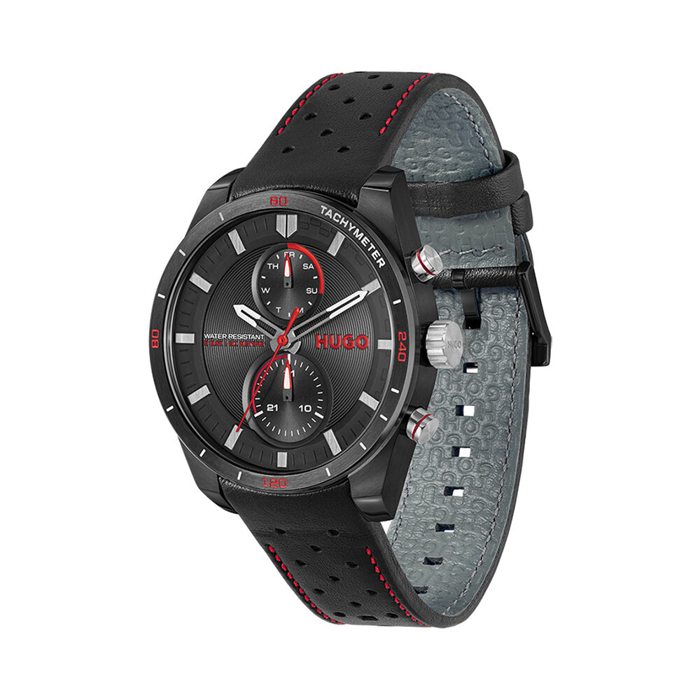 Montre Hugo Fast Noir - Montres &eacute;tanches Homme | Marc Orian