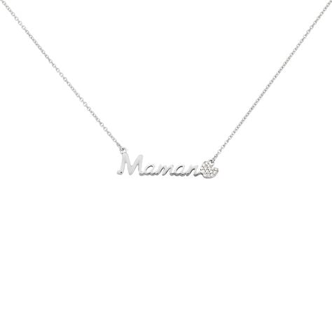 Collier Rera Argent Blanc Oxyde De Zirconium - Colliers avec pierres Femme | Marc Orian