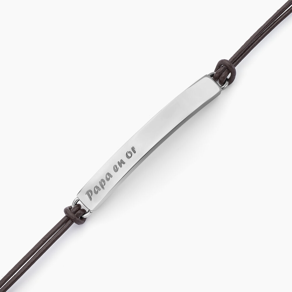 Bracelet Vicenzo Acier Blanc - Bracelets cuir Homme | Marc Orian