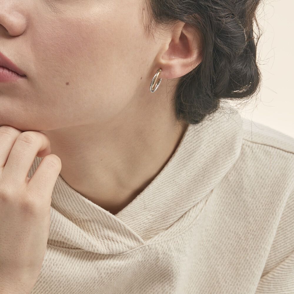 Créoles Maelia Or Bicolore - Créoles Femme | Marc Orian