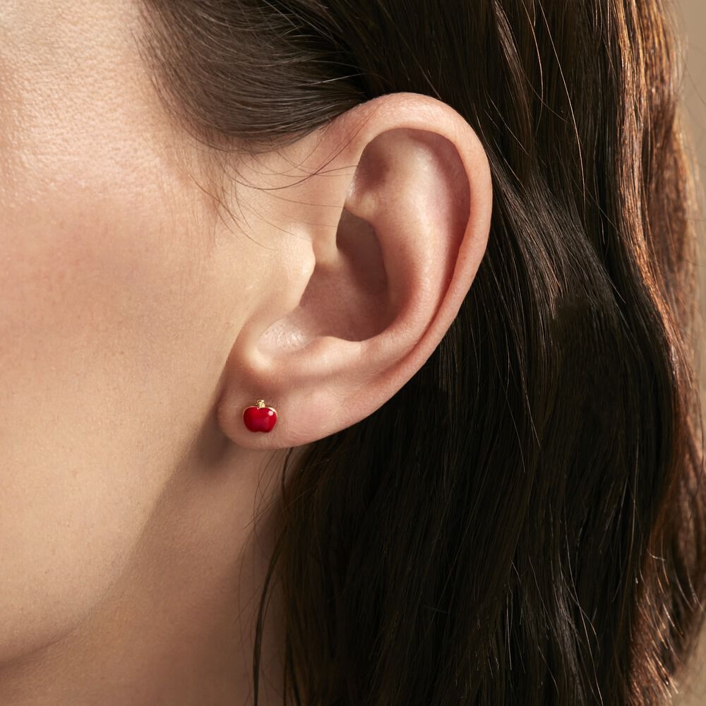 Boucles D'oreilles Puces Eve Or Jaune - Puces Enfant | Marc Orian