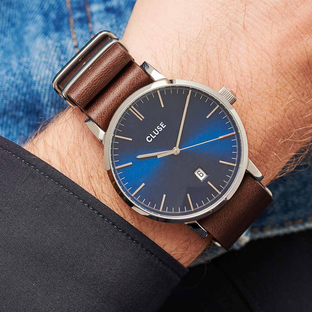 Montre Cluse Aravis Bleu - Montres &eacute;tanches Homme | Marc Orian