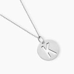 Pendentif Elio K Argent Blanc - Bijoux fantaisie Famille | Marc Orian