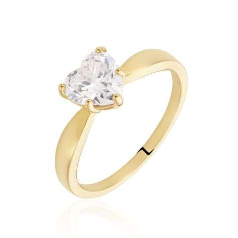 Bague Minos Plaqué Or Oxyde De Zirconium - Solitaires Femme | Marc Orian