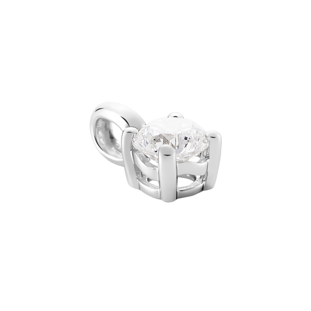 Pendentif Victoria Or Blanc Diamant - Pendentifs Femme | Marc Orian