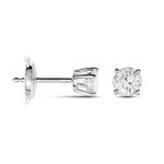 Boucles D'oreilles Puces Or Blanc Victoria Diamant - Puces Femme | Marc Orian