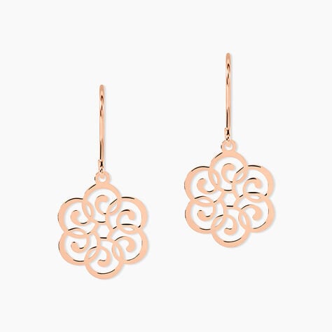 Boucles D'oreilles Pendantes Rubino Argent Rose - Pendantes Femme | Marc Orian