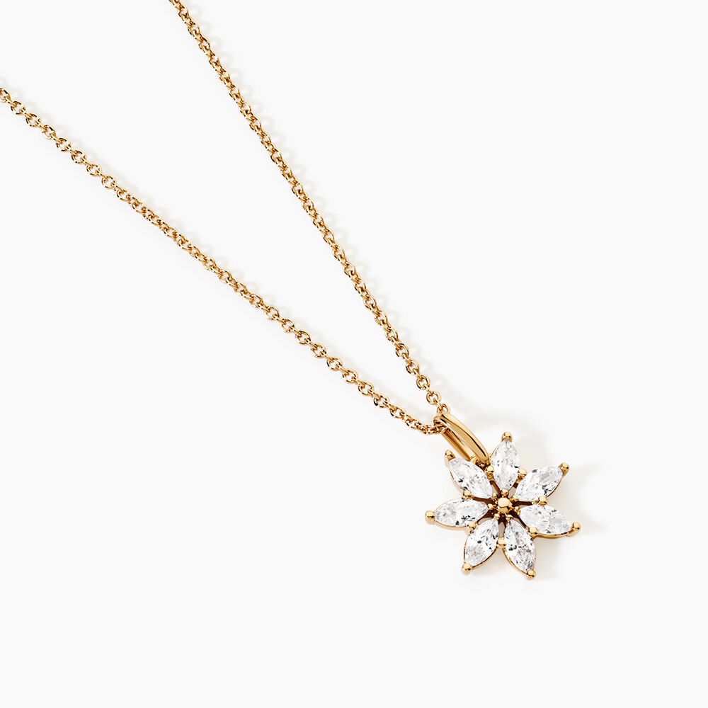Collier Mia Plaqu&eacute; Or Dor&eacute; Oxyde De Zirconium - Colliers avec pierres Femme | Marc Orian