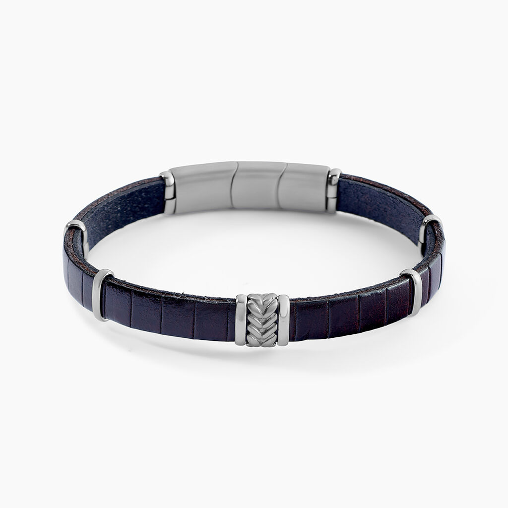 Bracelet Jourdan Colbert Cuir Marron - Bracelets cuir Homme | Marc Orian