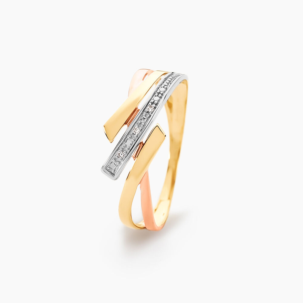 Bague Ainhoa Or Tricolore Diamant - Bagues pierres précieuses Femme | Marc Orian