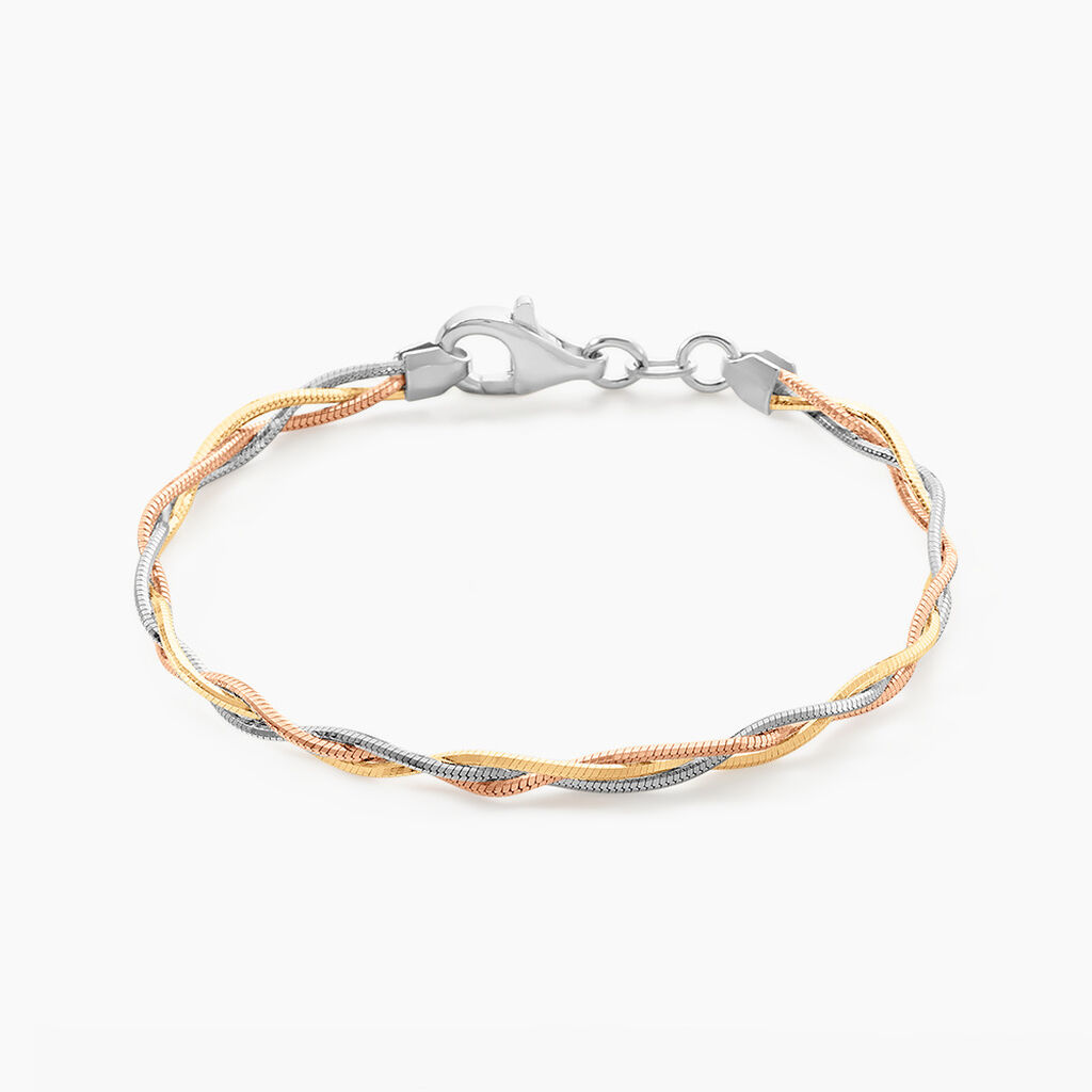 Bracelet Eira Argent Tricolore - Bracelets mailles Femme | Marc Orian