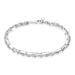 Bracelet Argent Blanc Livio - Bracelets mailles Homme | Marc Orian