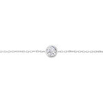 Bracelet Abha Argent Blanc Oxyde De Zirconium - Bracelets fantaisie Femme | Marc Orian