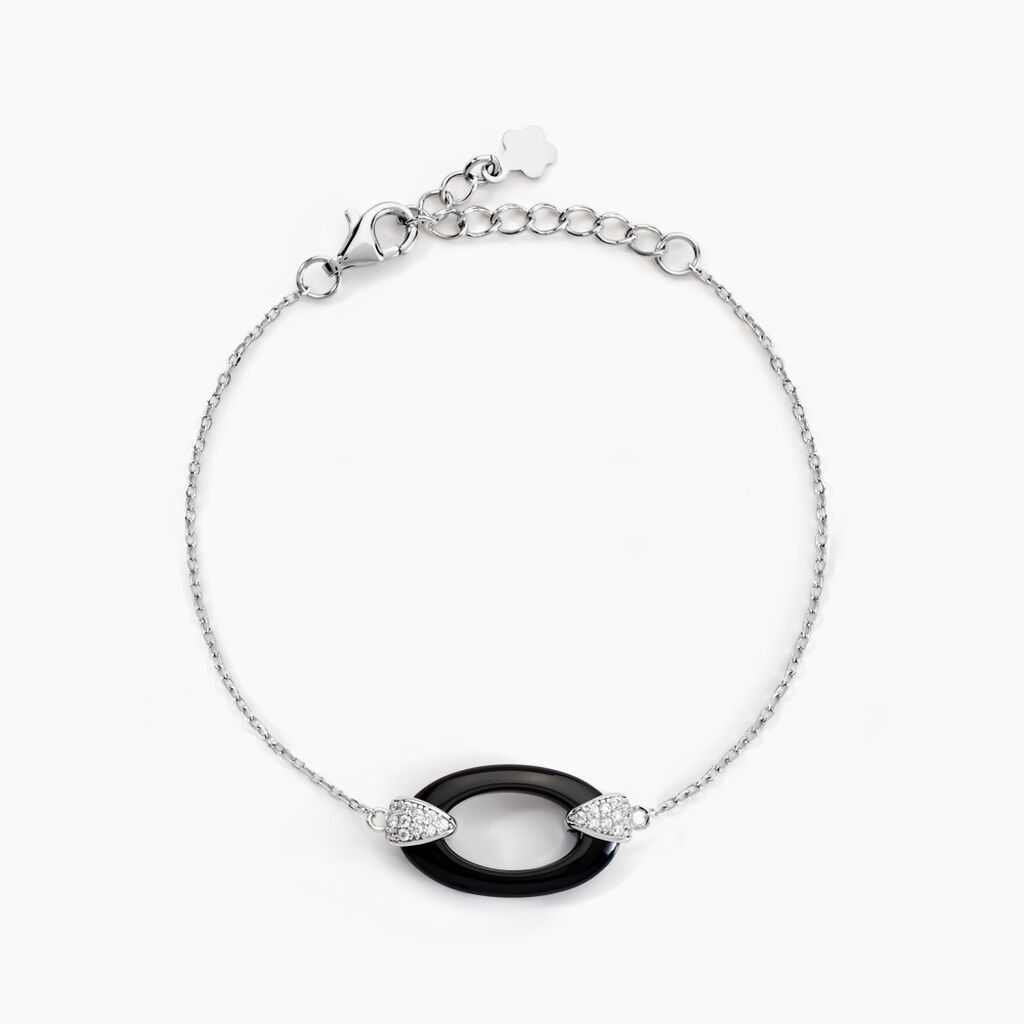 Bracelet Peer Argent Blanc Oxyde De Zirconium - Bracelets fantaisie Femme | Marc Orian