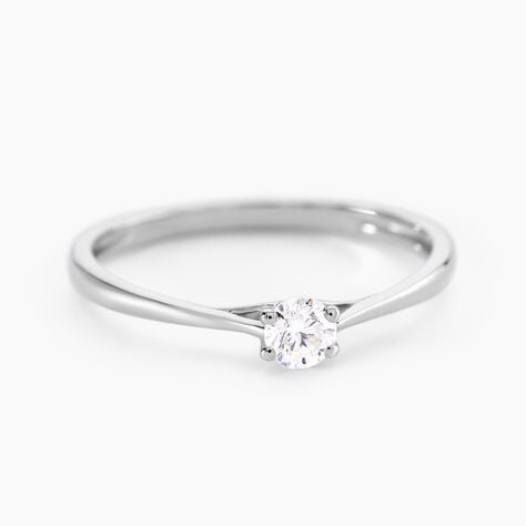 Bague Solitaire Or Blanc Solenia Diamant - Solitaires Femme | Marc Orian
