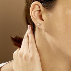 Bijoux D'oreilles Hanae Plaque Or Jaune - Boucles d'oreilles Ear cuffs Femme | Marc Orian