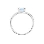 Bague Loriane Or Blanc Topaze Et Oxyde De Zirconium - Bagues pierres fines Femme | Marc Orian