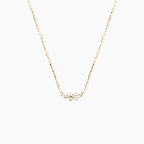 Collier Illumia Or Jaune Oxyde De Zirconium - Colliers avec pierres Femme | Marc Orian