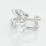 Bague D'h&eacute;lix Unitaire Aphra Argent Blanc Oxyde De Zirconium - Piercings d'oreilles Femme | Marc Orian