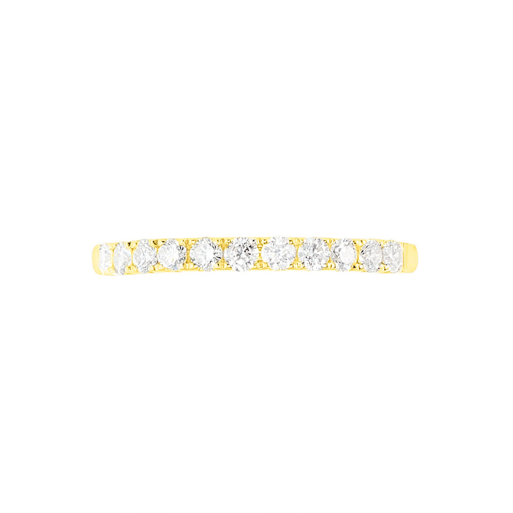 Alliance Pristina Or Jaune Diamant - Alliances avec pierres Femme | Marc Orian