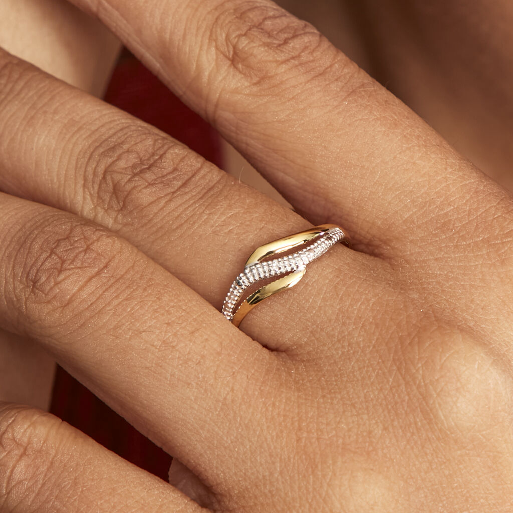 Bague Smeralda Or Bicolore Diamant - Bagues Femme | Marc Orian