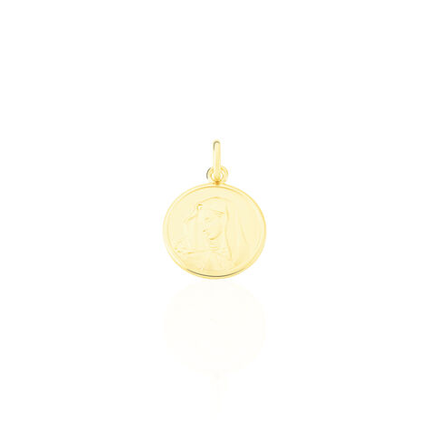 Pendentif Vierge Rond Or Jaune - Médailles et médaillons Famille | Marc Orian