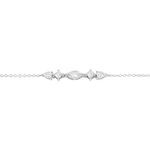 Bracelet Mascaret Argent Blanc Oxyde De Zirconium - Bracelets fantaisie Femme | Marc Orian