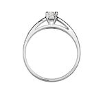 Bague Solitaire Alexandra Or Blanc Diamant - Solitaires Femme | Marc Orian
