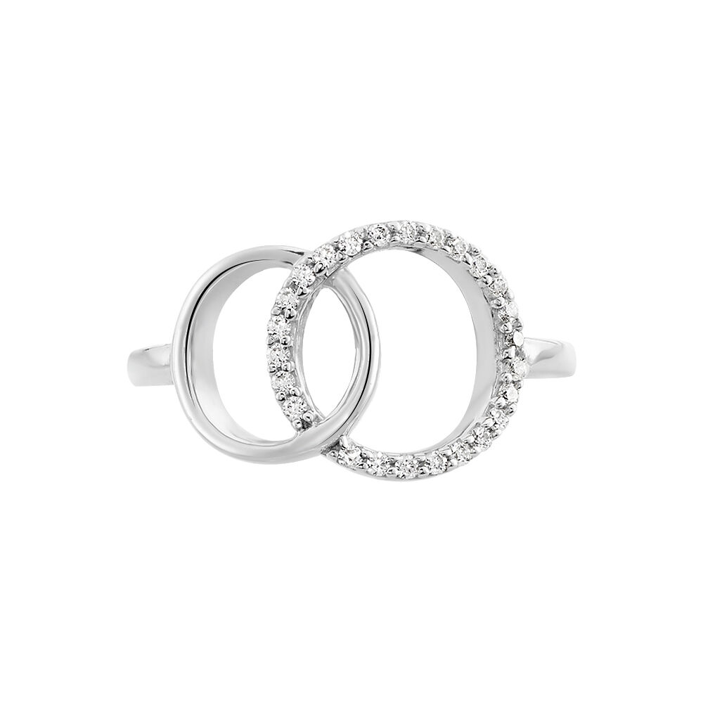 Bague Isabel Argent Blanc Oxyde De Zirconium - Bagues avec pierre Femme | Marc Orian