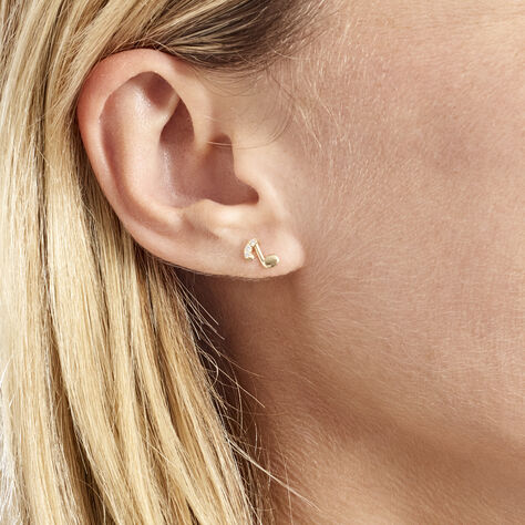 Boucles D'oreilles Or Jaune Xavierine Oxydes - Boucles d'oreilles Pendantes Femme | Marc Orian