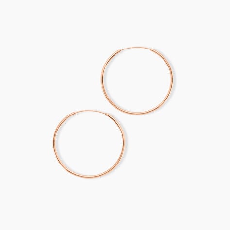 Creoles Argent Rose Olympia - Cr&eacute;oles Femme | Marc Orian