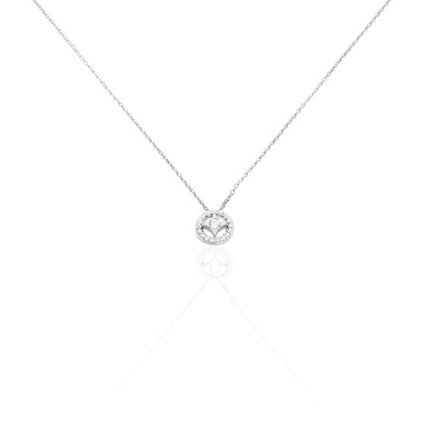 Collier Nour-imen Or Blanc Diamant - Colliers avec pierres Femme | Marc Orian