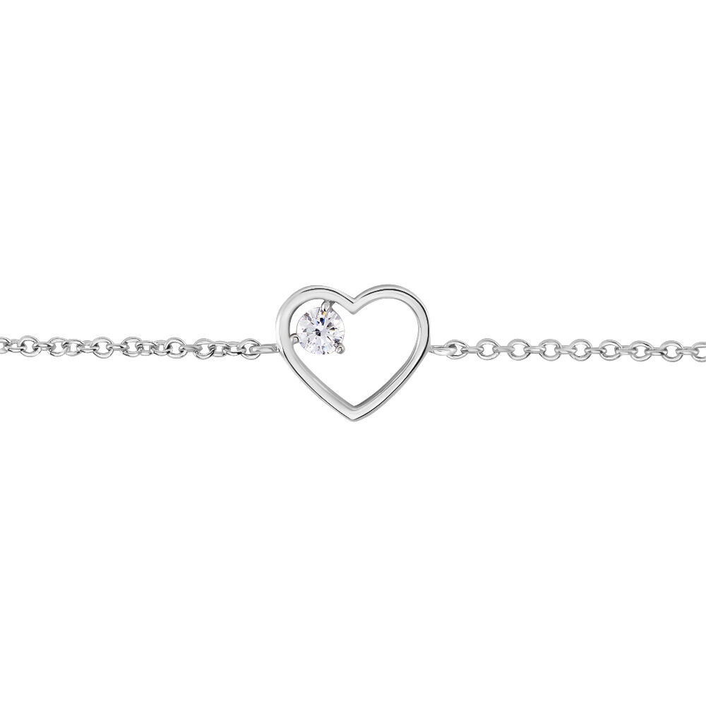 Bracelet Devona Argent Blanc Oxyde De Zirconium - Bracelets chaînes Femme | Marc Orian