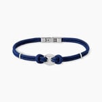 Bracelet Fabrice Acier Blanc - Bracelets cordons Homme | Marc Orian