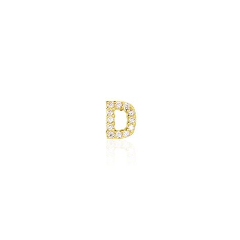 Boucle D'oreille Puce Unitaire Jodoca Or Jaune Oxyde De Zirconium - Puces Femme | Marc Orian