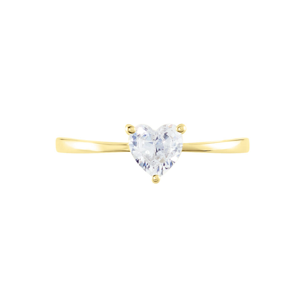 Bague Solitaire Or Jaune Idelle Oxyde De Zirconium - Solitaires Femme | Marc Orian