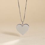 Pendentif Lisa Or Blanc - Bijoux personnalis&eacute;s Femme | Marc Orian